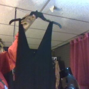 fp xs blk dress with lace bottom sleevless